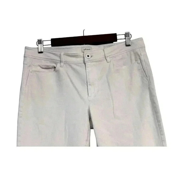 J Jill Jeans Size 10 Authentic Fit Slim Ankle White Denim Preppy Stretch - Picture 2 of 12